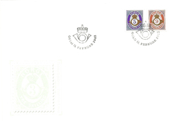 Norway 2002 Posthorn 5 Kr And 9 Kr. Mi 1415-1416. FDC - Briefe U. Dokumente