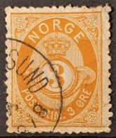 NORWAY 1877/78 - Canceled - Sc# 23 - 3o - Used Stamps