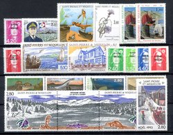 RC 16397 ST PIERRE ET MIQUELON COTE 41,75€ - 1993 ANNÉE COMPLETE SOIT 20 TIMBRES N° 572 / 591 NEUF ** MNH TB - Full Years