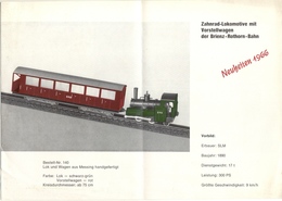 Catalogue BEVI Bevilacqua Basel Neuheiten 1966 Messing Modelle - German