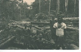 POSTAL DE GUINEA ESPAÑOLA DE UN DESBOSQUE DE LA AGRICOLA DE BATA (EXPO IBERO-AMERICANA SEVILLA 1929) - Äquatorial-Guinea