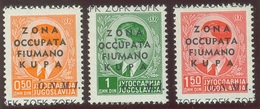 ITALIA - ZONA FIUMANO - KUPA SASS. 32c - 34c  NUOVI - Fiume & Kupa