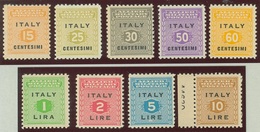 ITALIA - OCC. ANGLO-AMERICANA SICILIA SASS. 1 - 9 NUOVI - Britisch-am. Bes.: Sizilien