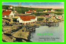 ILE BONAVENTURE, QUÉBEC - BONAVENTURE ISLAND, FISHING STATION BY A . J. ARNOLD - ANIMATED - - Percé