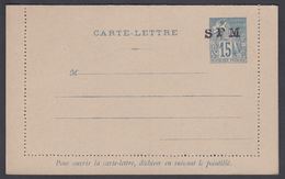 1892. SAINT-PIERRE-MIQUELON. CARTE -LETTRE SPM / 15 C. COLONIES POSTES REP. FRANCAISE... () - JF321815 - Briefe U. Dokumente