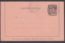 1892. SAINT-PIERRE-MIQUELON. CARTE -LETTRE SPM / 25 C. COLONIES POSTES REP. FRANCAISE... () - JF321817 - Brieven En Documenten