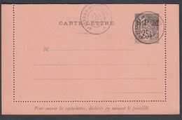 1892. SAINT-PIERRE-MIQUELON. CARTE -LETTRE SPM / 25 C. COLONIES POSTES REP. FRANCAISE... () - JF321817 - Briefe U. Dokumente