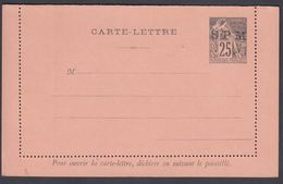 1896. SAINT-PIERRE-MIQUELON. CARTE -LETTRE SPM / 25 C. COLONIES POSTES REP. FRANCAISE... () - JF321818 - Brieven En Documenten