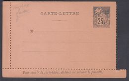 1896. SAINT-PIERRE-MIQUELON. CARTE -LETTRE SPM / 25 C. COLONIES POSTES REP. FRANCAISE... () - JF321823 - Brieven En Documenten