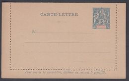 1892. SAINT-PIERRE-MIQUELON. CARTE -LETTRE 15 C. Blue  () - JF321827 - Cartas & Documentos