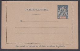 1892. SAINT-PIERRE-MIQUELON. CARTE -LETTRE 15 C. Blue  () - JF321828 - Briefe U. Dokumente