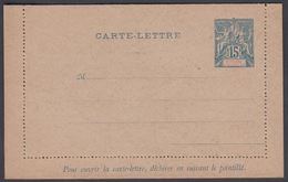 1892. SAINT-PIERRE-MIQUELON. CARTE -LETTRE 15 C. Blue  () - JF321829 - Covers & Documents