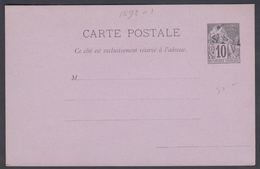 1892. SAINT-PIERRE-MIQUELON. CARTE Postale SPM / 10 C. COLONIES POSTES REP. FRANCAISE... () - JF321854 - Cartas & Documentos