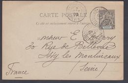 1900. SAINT-PIERRE-MIQUELON. CARTE POSTALE 10 C. Black Cancelled ST. PIERRE-MIQUELON ... () - JF321869 - Briefe U. Dokumente