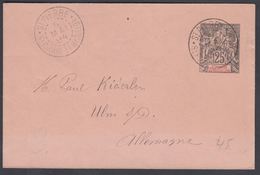 1894. SAINT-PIERRE-MIQUELON. ENVELOPE 25 C. Black. 115 X 75 Mm. ST PIERRE ET MIQUELON... () - JF321910 - Cartas & Documentos