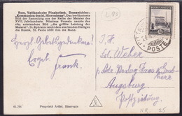 Vatican, Picture Postcard, Mailed 1937 - Briefe U. Dokumente