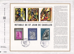 Feuillet Tirage Limité CEF 13 Retable De St Jean De Caselles - Covers & Documents