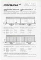 Catalogue ALLMO 1991 Neuheiten Infoblatt Spur O 32mm SBB 1:45 Messing - En Allemand Et Français - Français