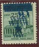 ITALIA - OCC. JUGOSLAVA DI TRIESTE SASS. 2ba NUOVO - Joegoslavische Bez.: Trieste