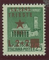 ITALIA - OCC. JUGOSLAVA DI TRIESTE SASS. 7d NUOVO - Yugoslavian Occ.: Trieste