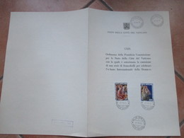 1975 Ordinanza Pontificia Commissione Autorizzazione Emissione ANNO Della Donna Con Serie Cpl.n.2 Val. - Autres & Non Classés