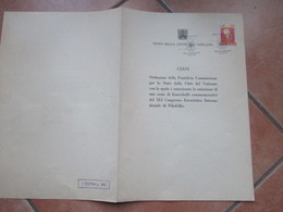 1976 Ordinanza Pontificia Commissione N.CXXVI Autorizzazione Emissione Cong.Eucaristico Filadelfia Serie Completa N.3 V. - Other & Unclassified