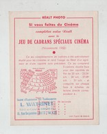 Réalt Photo Jeu De Cadrans 1952 Watrinet Metz Cinéma - Publicités