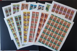 RUSSIA MNH(**)1991 Folk Festivals13 SHEETS.(the Set Is Not Complete .without A Leaf Georgia And Kazakhstan) - Full Sheets