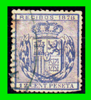 ESPAÑA –  SELLO FISCAL RECIBOS ALFONSO XII 1878, 12 CÉNTIMOS - Steuermarken/Dienstmarken