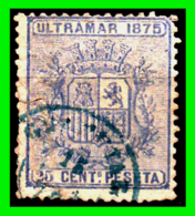 ESPAÑA –  SELLO FISCAL RECIBOS ALFONSO XII 1875 - 25 CÉNTIMOS - Steuermarken/Dienstmarken