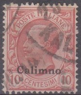 Italia Colonie Egeo Calino 1912 SaN° 3 (o) Vedere Scansione - Ägäis (Calino)