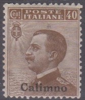 Italia Colonie Egeo Calino 1912 SaN° 6 MNH/** Vedere Scansione - Aegean (Calino)