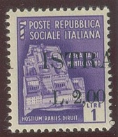 ITALIA - OCC. JUGOSLAVA DELL' ISTRIA SASS. 30f NUOVO - Jugoslawische Bes.: Istrien