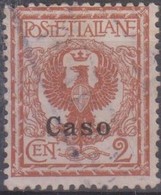 Italia Colonie Egeo Caso 1912 2c. SaN°1 (o) Vedere Scansione - Egée (Caso)