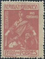 PORTUGAL Portogallo,1915 TELEGRAFOS,2C Dull Brown-rose,Original Gum - Ongebruikt