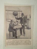 Le Bourget Sondage Météorologiste Avec Ballon à Main  - Coupure De Presse De 1928 - GPS/Aviazione
