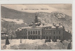 MOREZ    JURA   39- CPA    SOUS LA NEIGE L'HOTEL DE VILLE - Morez