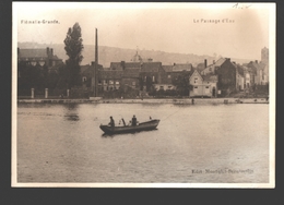 Flémalle-Grande - Le Passage D'eau - Repro - Photo Sur Papier Fort - Dos Blanc - Flémalle