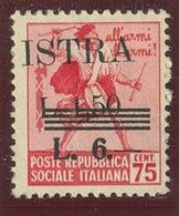 ITALIA - OCC. JUGOSLAVA DELL' ISTRIA SASS. 38bc NUOVO - Yugoslavian Occ.: Istria