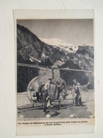 CANADA Kitimat  - Helicoptère  D'équipelent De Pylones Haute Tension   - Coupure De Presse De 1954 - Elicotteri