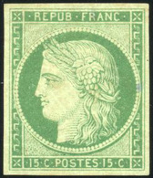 * 15c. Vert. Très Frais. TB. R. - 1849-1850 Ceres