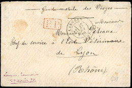 O 4 Lettres En Franchise De L'Armée Des Vosges Entre Le 18 Août 1870 Et Le 6 Mars 1871. TB. - Sonstige & Ohne Zuordnung