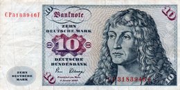 GERMANY-  10 DEUTSCHE MARK 1980 P-31c  Circ - 10 Deutsche Mark