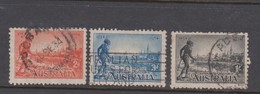 Australia ASC 149-51 1934 Centenary Of Victoria,used, - Oblitérés