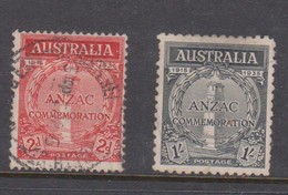 Australia ASC 162-63 1935 ANZAC,used, - Oblitérés