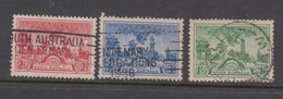 Australia ASC 169-71 1936 Centenary Of South Australia,used - Oblitérés