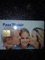 FRANCE CARTE A PUCE CHIP CARD CARTE PASS VVF PLAISIR NUMEROTEE NEUVE MINT - Cartes De Salon Et Démonstration