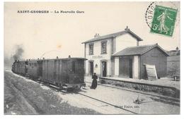 89 - SAINT GEORGES - La Nouvelle Gare - Ed. Cliché Toulot - 1914 - Saint Georges Sur Beaulche Baulche - Saint Georges Sur Baulche