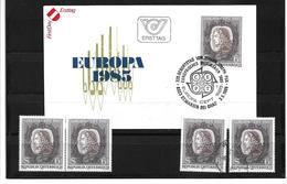6033l: Österreich 1985, Europ. Musikjahr Sonderstempel 8323 St. Marein, Beleg Und 4 Postfrische/ Gestempelte Briefmarken - St. Marein Bei Graz