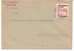 6013i: Seltener Burgenland- Beleg Berufsschule Rudersdorf 26.1.1948, Brief Nach Stegersbach - Jennersdorf